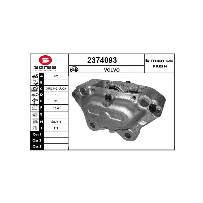 Étrier de frein EAI