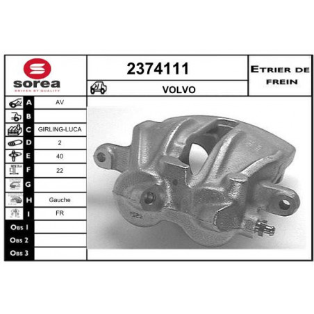 Étrier de frein EAI