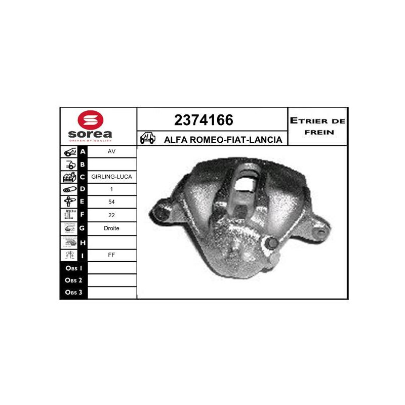 Étrier de frein EAI