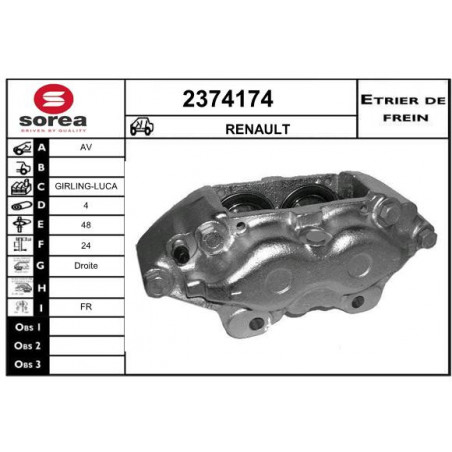 Étrier de frein EAI