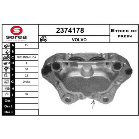 Étrier de frein EAI