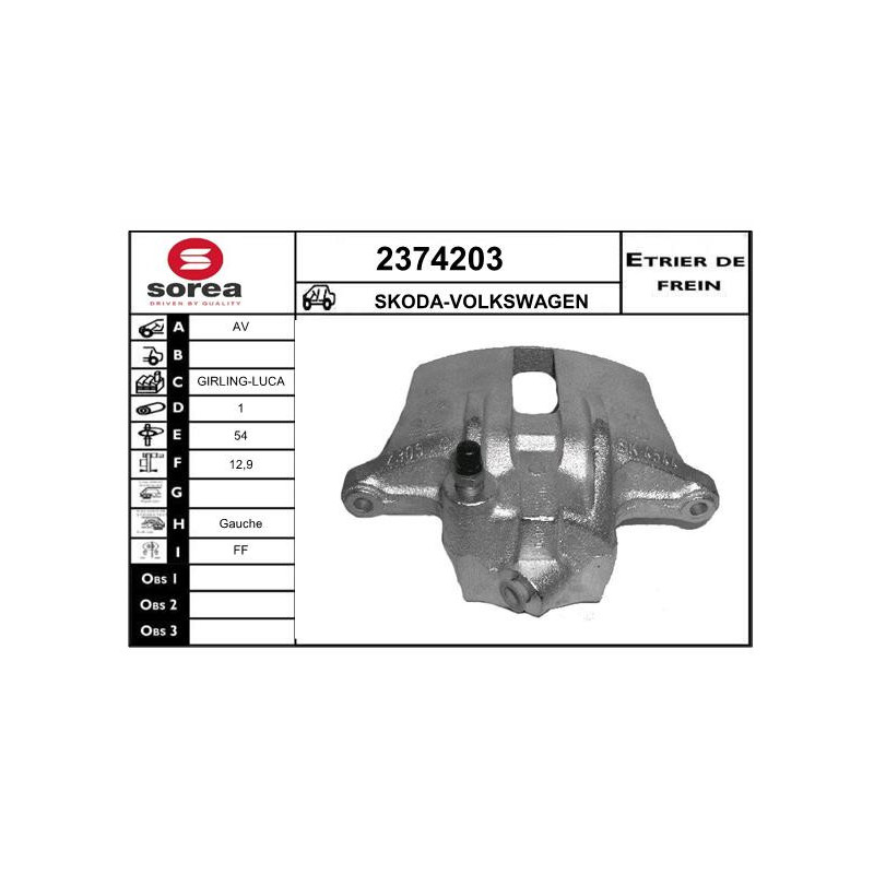 Étrier de frein EAI