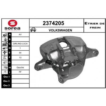 Étrier de frein EAI