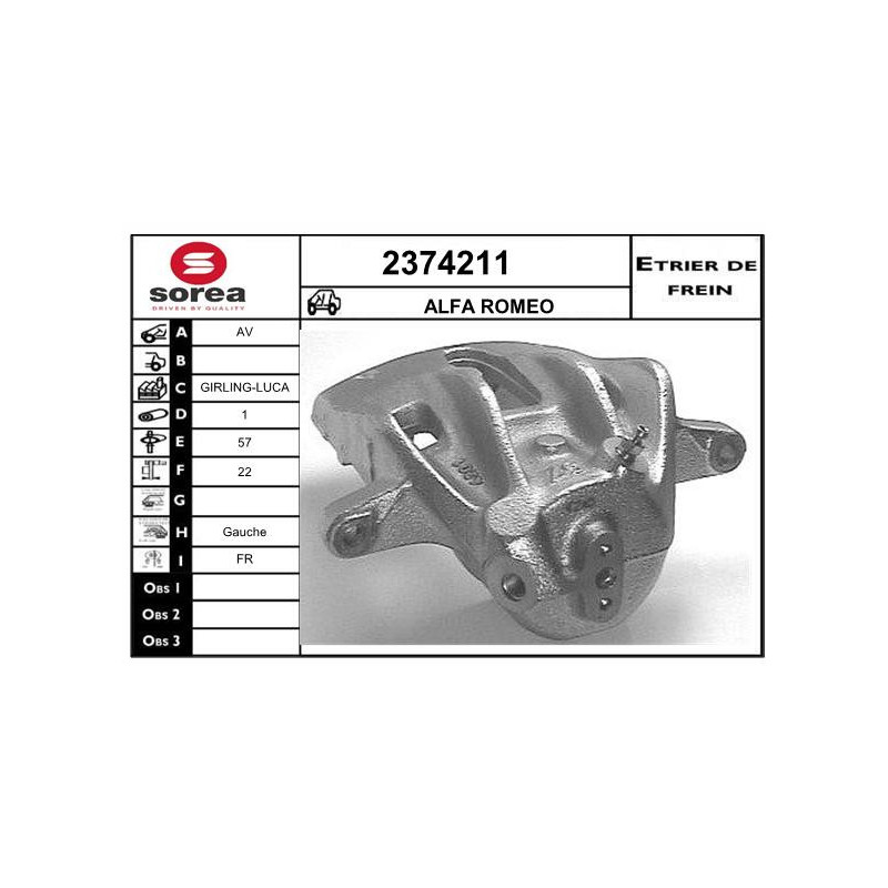 Étrier de frein EAI