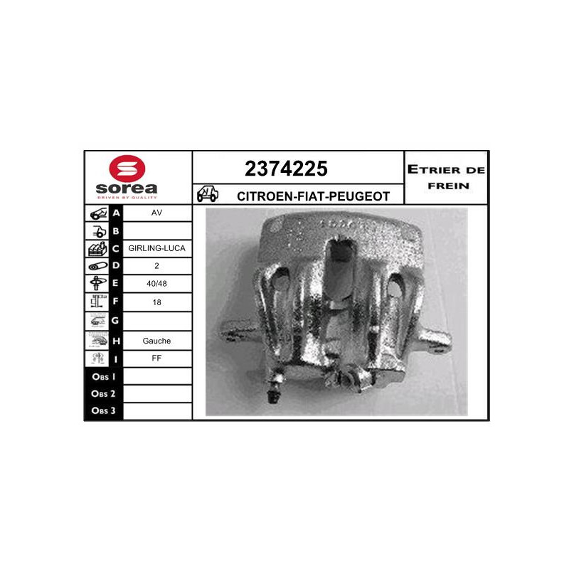 Étrier de frein EAI