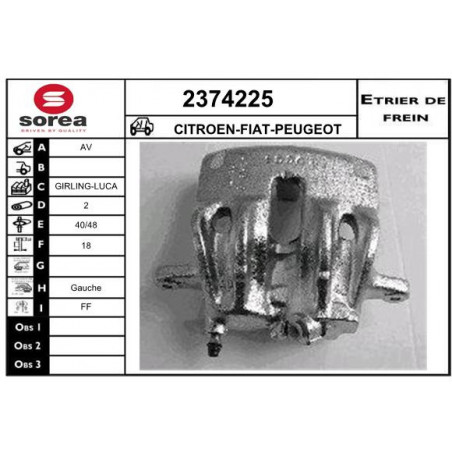 Étrier de frein EAI