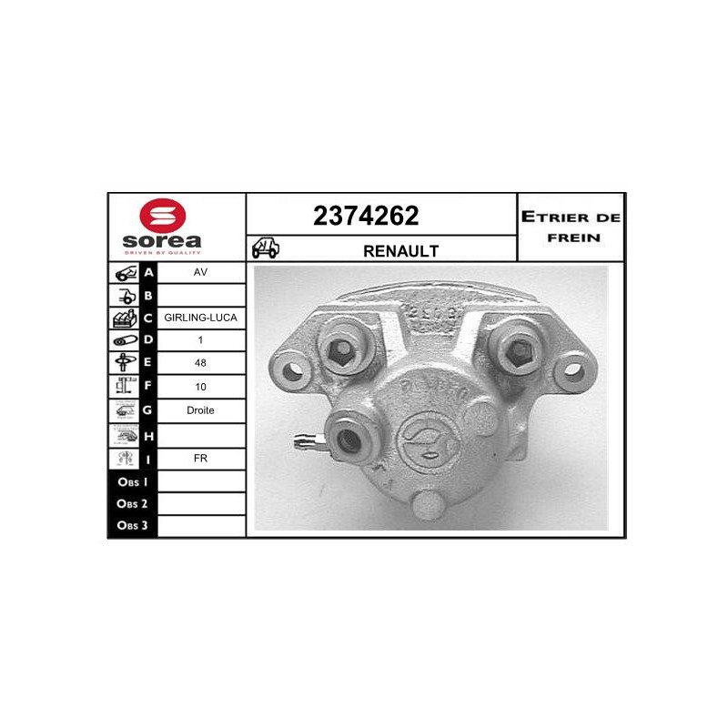 Étrier de frein EAI