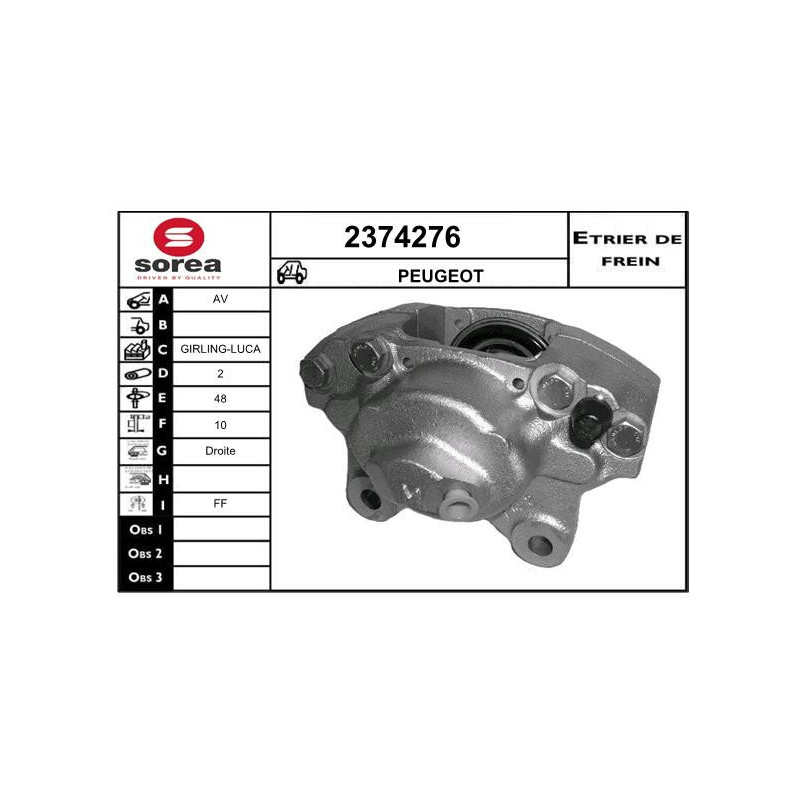 Étrier de frein EAI