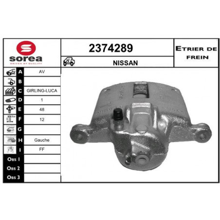 Étrier de frein EAI
