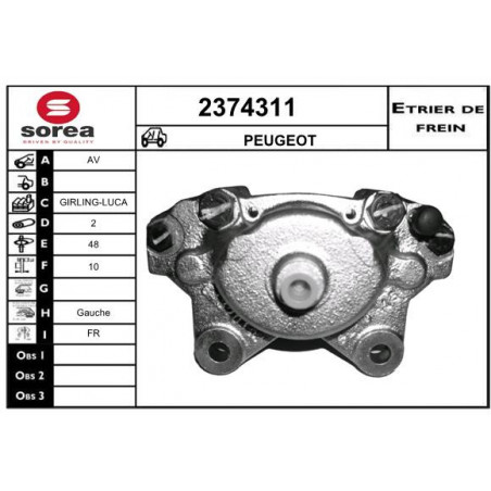 Étrier de frein EAI