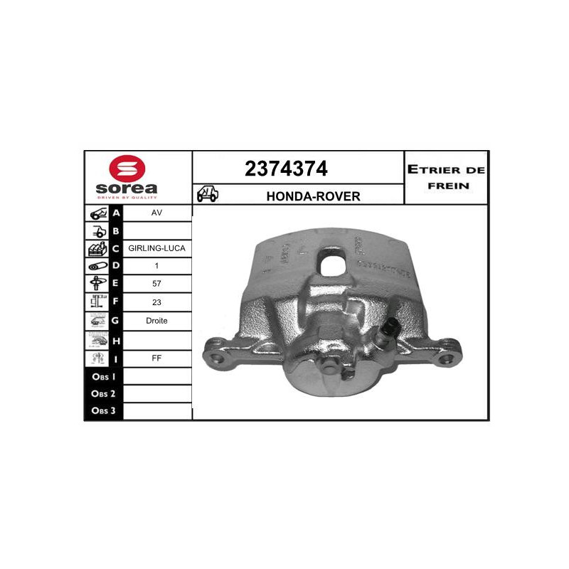 Étrier de frein EAI