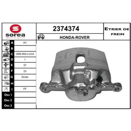 Étrier de frein EAI