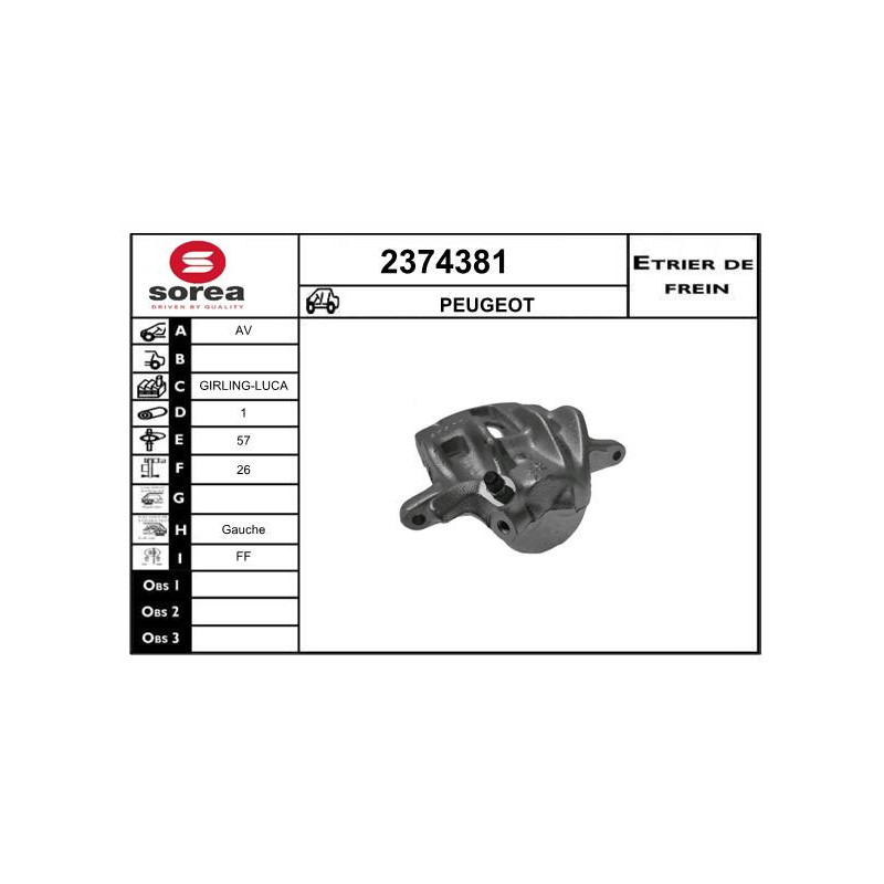 Étrier de frein EAI