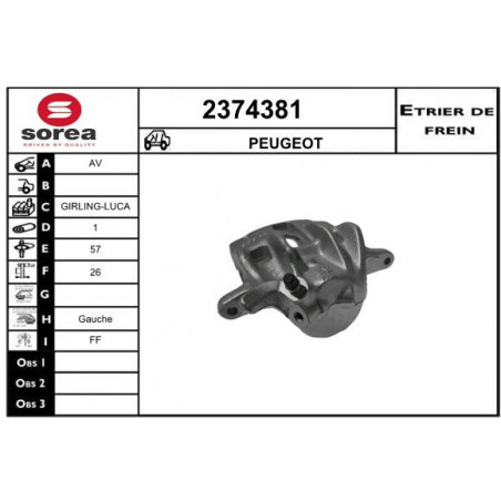 Étrier de frein EAI