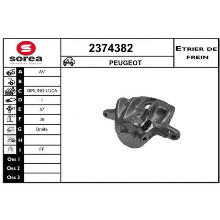 Étrier de frein EAI