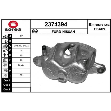 Étrier de frein EAI