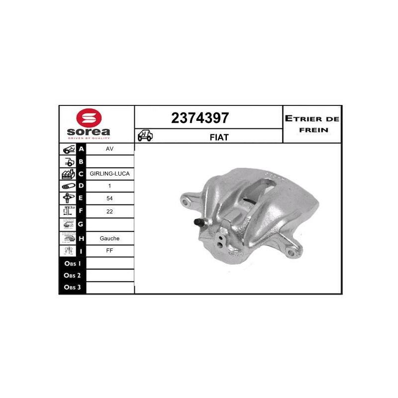 Étrier de frein EAI