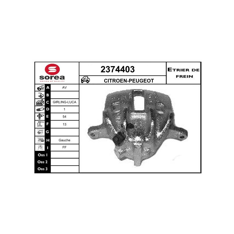 Étrier de frein EAI