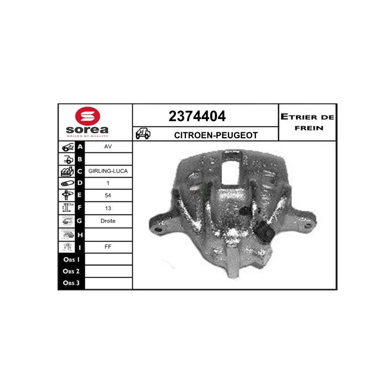 Étrier de frein EAI