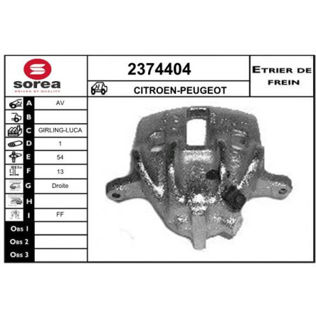 Étrier de frein EAI