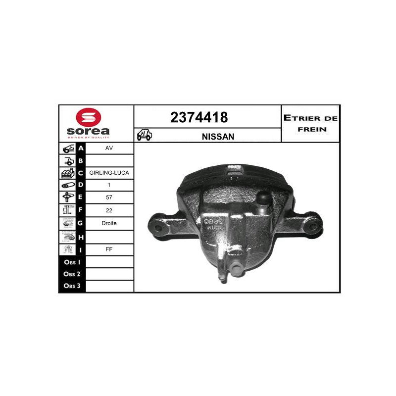 Étrier de frein EAI