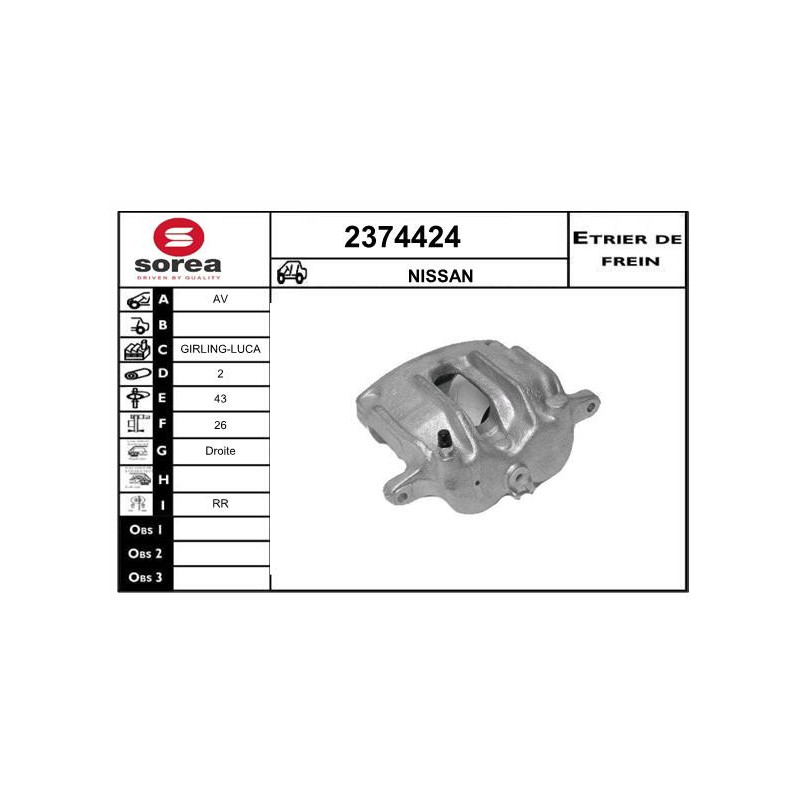 Étrier de frein EAI