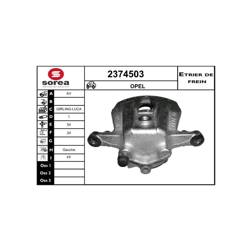 Étrier de frein EAI