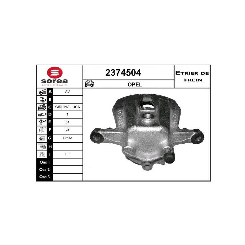 Étrier de frein EAI