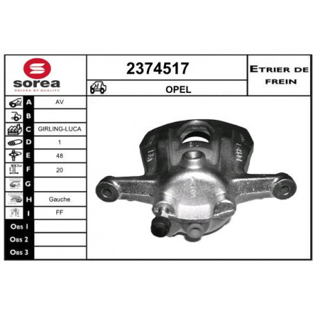 Étrier de frein EAI
