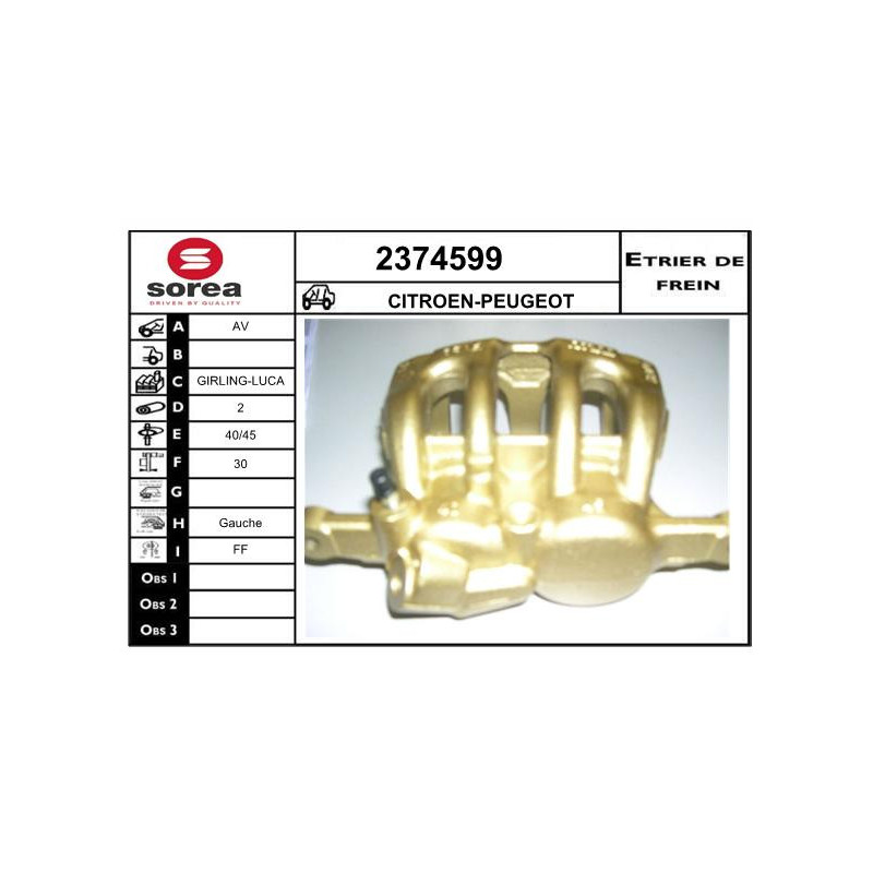 Étrier de frein EAI