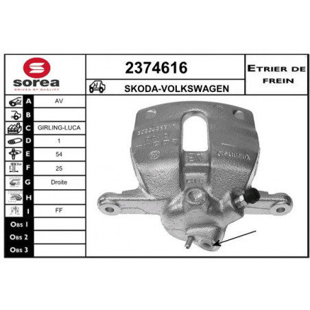 Étrier de frein EAI