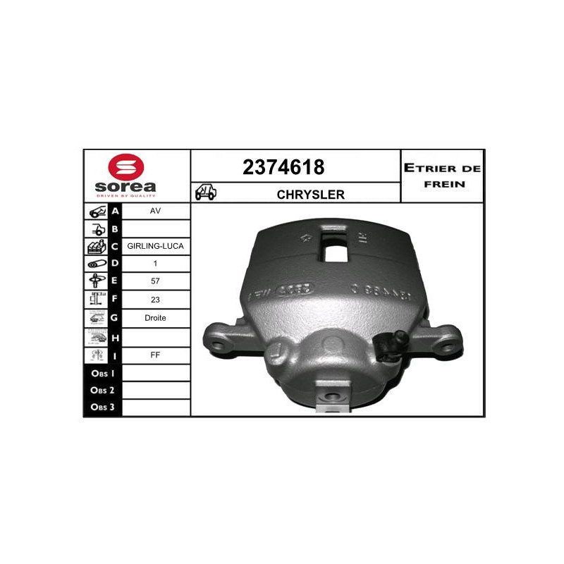 Étrier de frein EAI