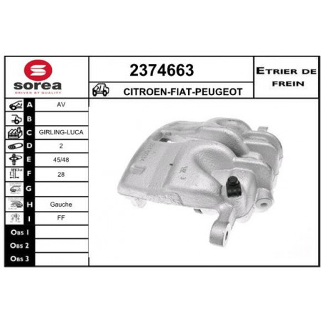 Étrier de frein EAI