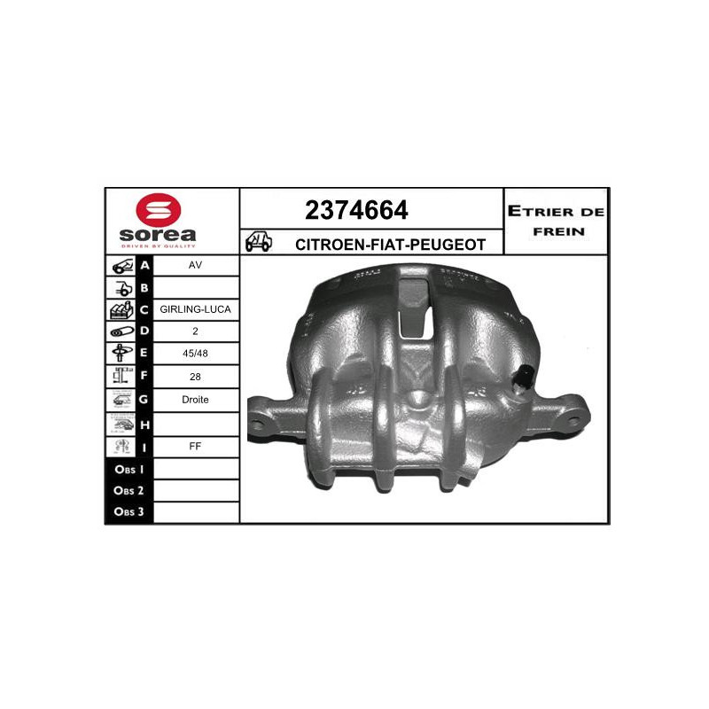 Étrier de frein EAI