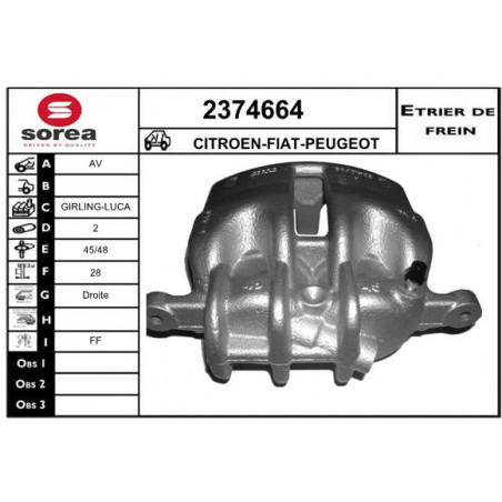 Étrier de frein EAI