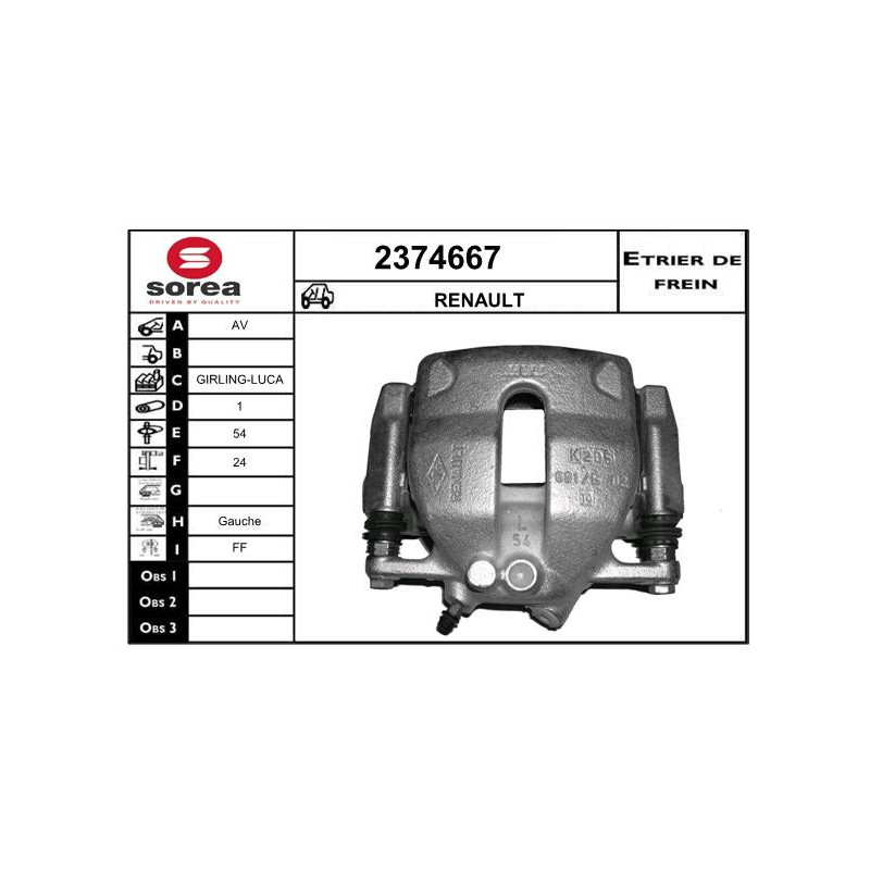 Étrier de frein EAI