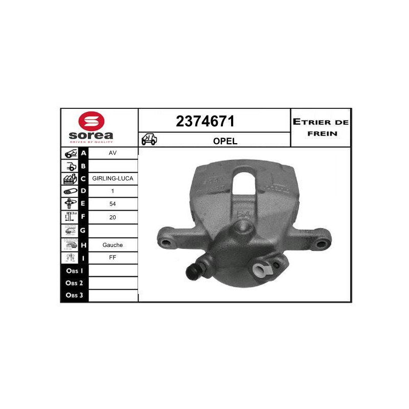 Étrier de frein EAI