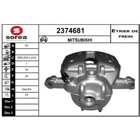 Étrier de frein EAI