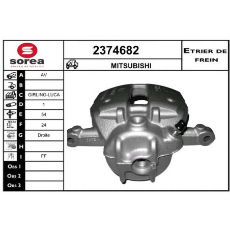 Étrier de frein EAI