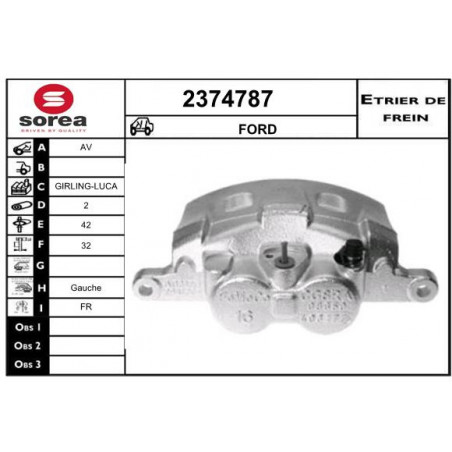 Étrier de frein EAI