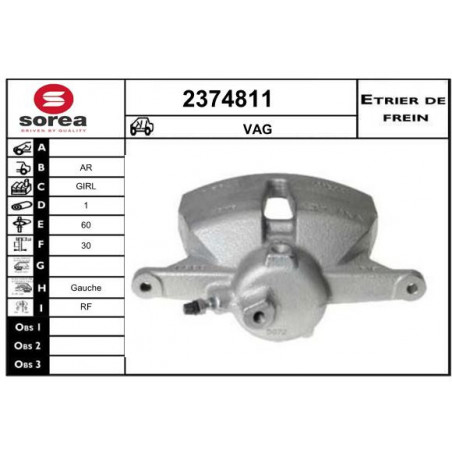 Étrier de frein EAI