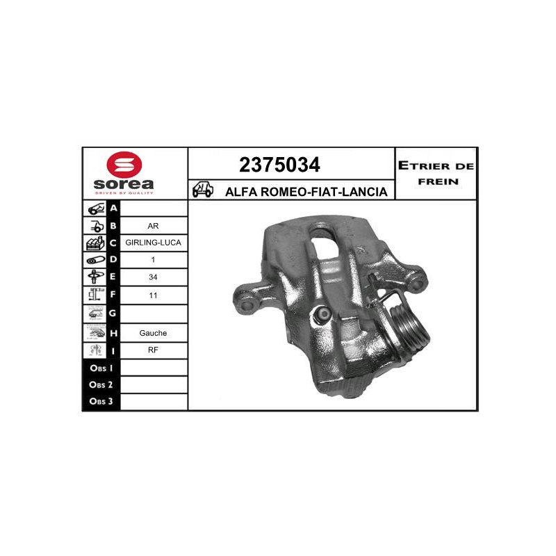 Étrier de frein EAI