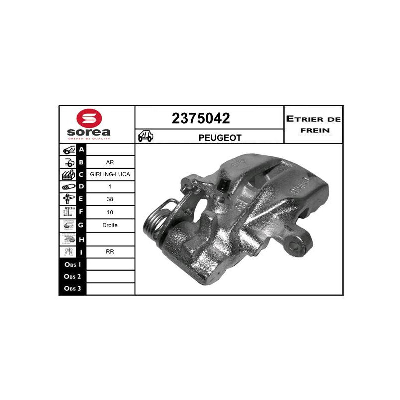 Étrier de frein EAI