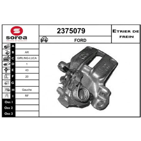 Étrier de frein EAI
