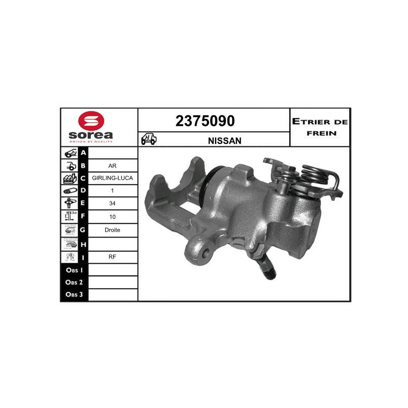 Étrier de frein EAI