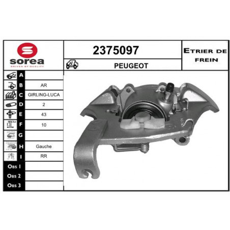 Étrier de frein EAI