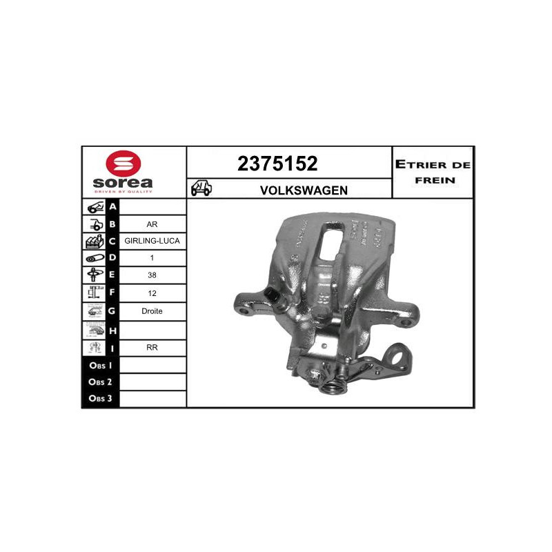 Étrier de frein EAI