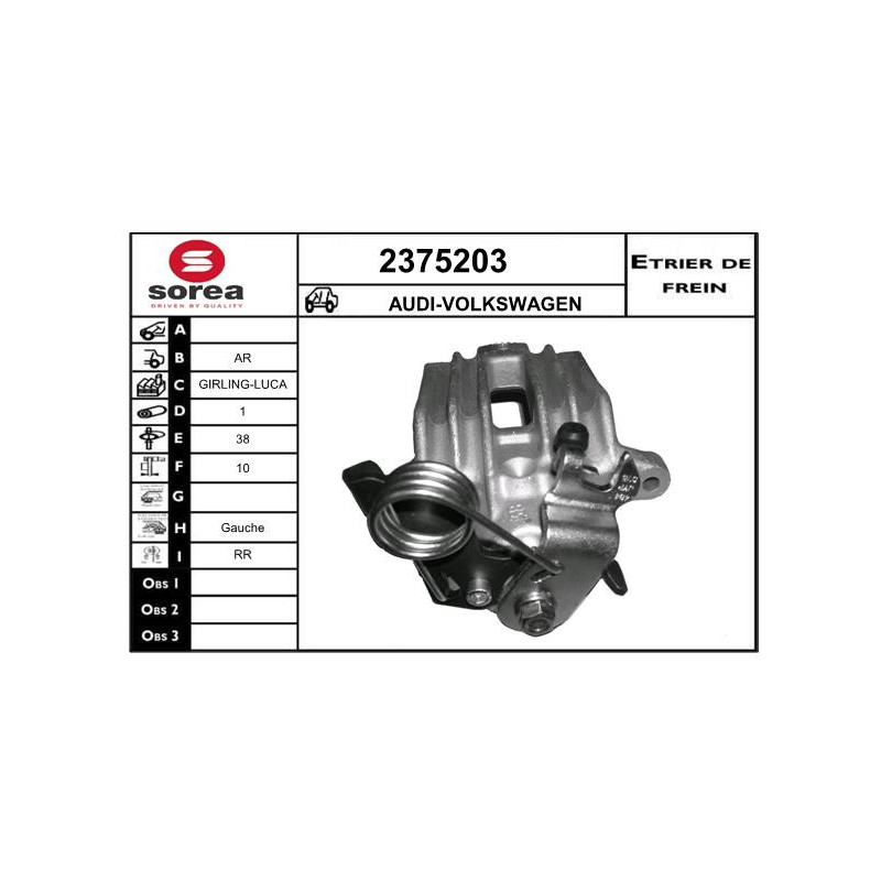 Étrier de frein EAI