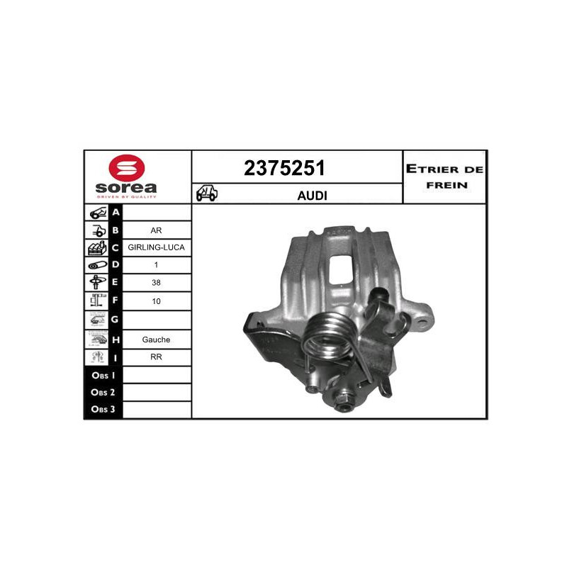 Étrier de frein EAI