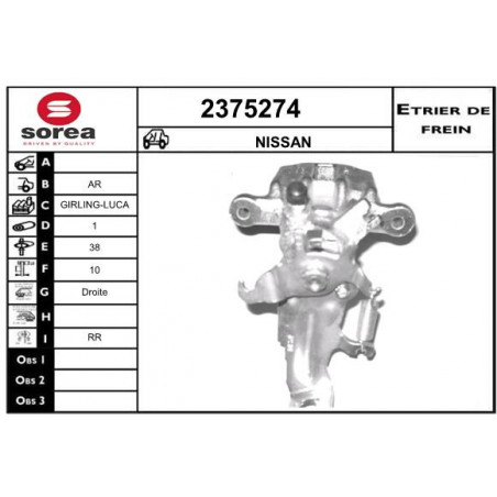 Étrier de frein EAI